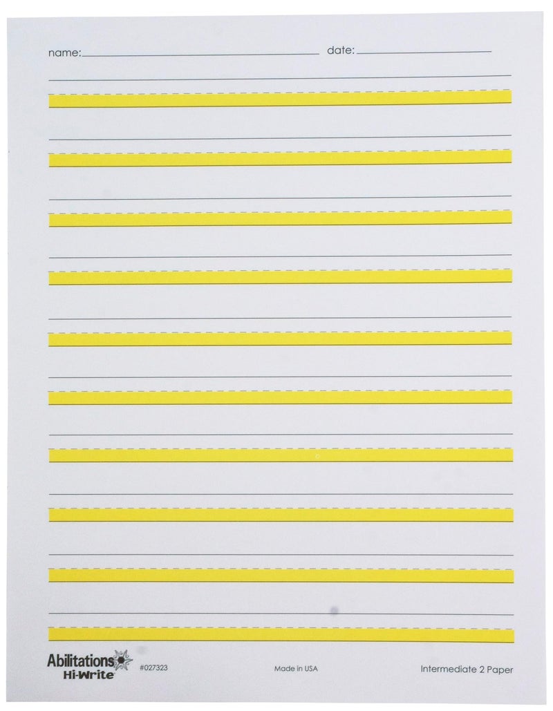 Abilitations Hi-Write Intermediate Paper, Level 2, Pack of 100 Sheets