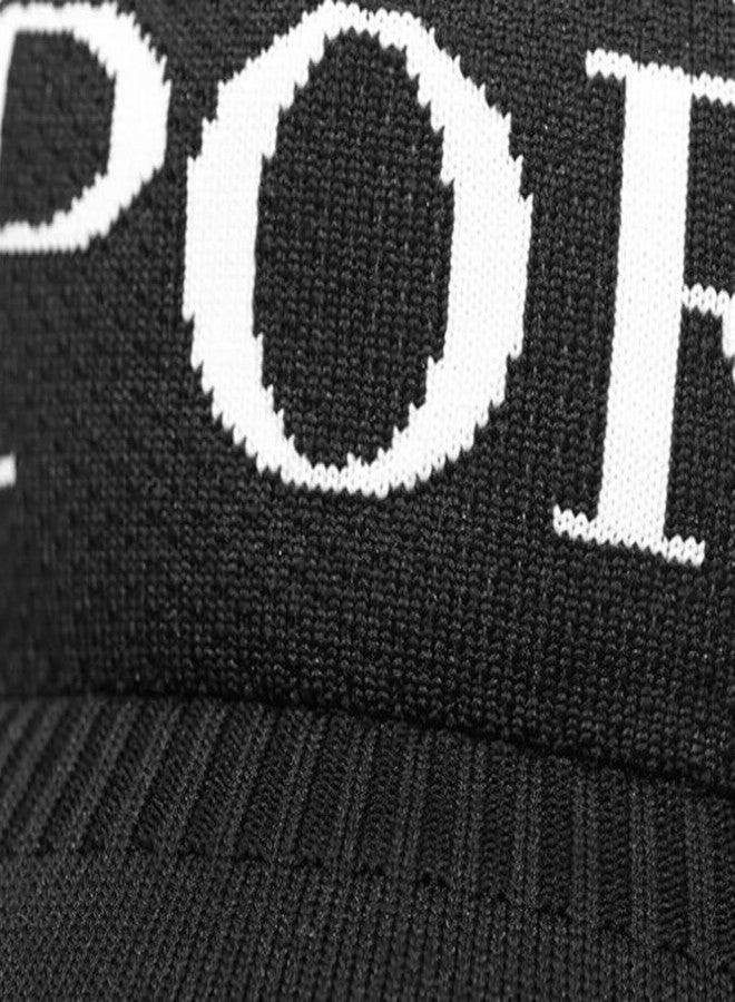 Zonkar Unisex Cotton Adjustable Sports Sun Visor Cap (Black) - Image 2