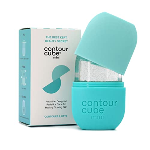 Contour Cube Mini - Revolutionary Ice Roller for Sculpting & De-Puffing - Face Ice Roller & Massager - Ice Mold for Face - Compact Skin Care Tools for Daily Skincare & Travel - Mint - Image 1