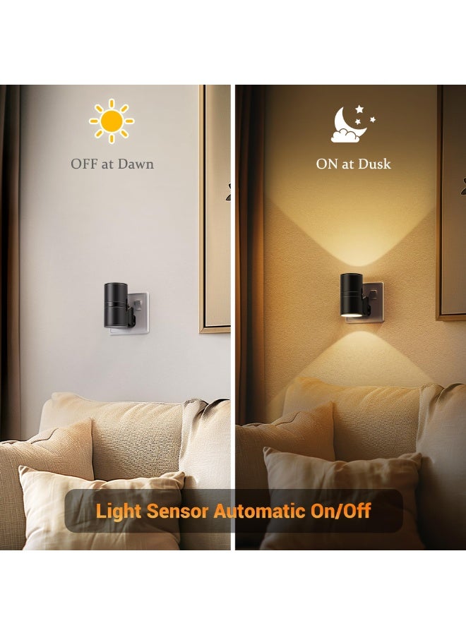 Night Light, Night Light Plug in Wall with Dusk to Dawn Sensor, Dimmable 0-100LM, 3000K Warm White, Plug in Nightlight for Hallway, Bathroom, Bedroom, Stairs - Image 3