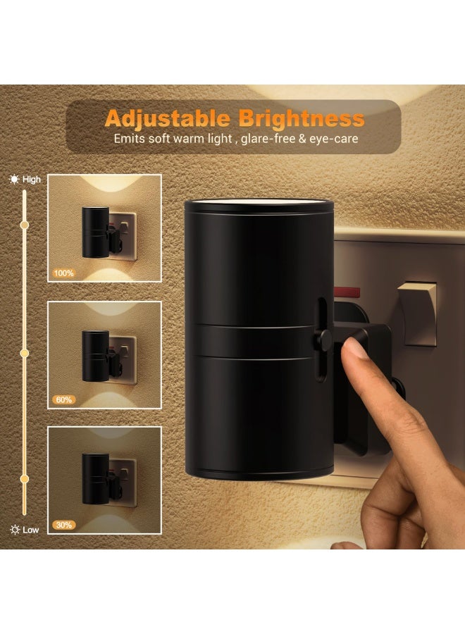 Night Light, Night Light Plug in Wall with Dusk to Dawn Sensor, Dimmable 0-100LM, 3000K Warm White, Plug in Nightlight for Hallway, Bathroom, Bedroom, Stairs - Image 2