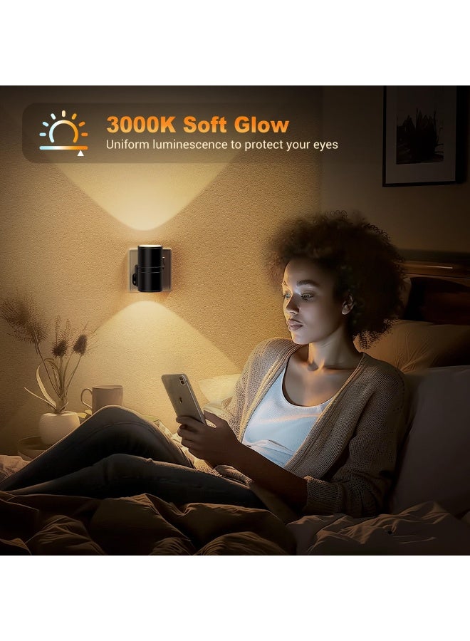 Night Light, Night Light Plug in Wall with Dusk to Dawn Sensor, Dimmable 0-100LM, 3000K Warm White, Plug in Nightlight for Hallway, Bathroom, Bedroom, Stairs - Image 5