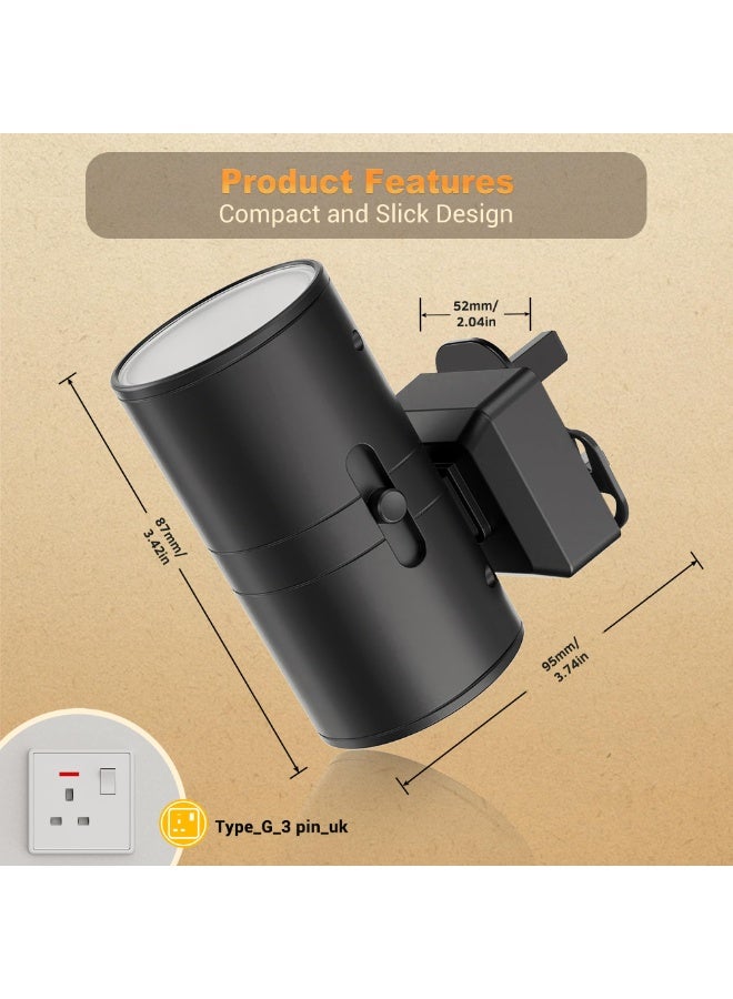 Night Light, Night Light Plug in Wall with Dusk to Dawn Sensor, Dimmable 0-100LM, 3000K Warm White, Plug in Nightlight for Hallway, Bathroom, Bedroom, Stairs - Image 4