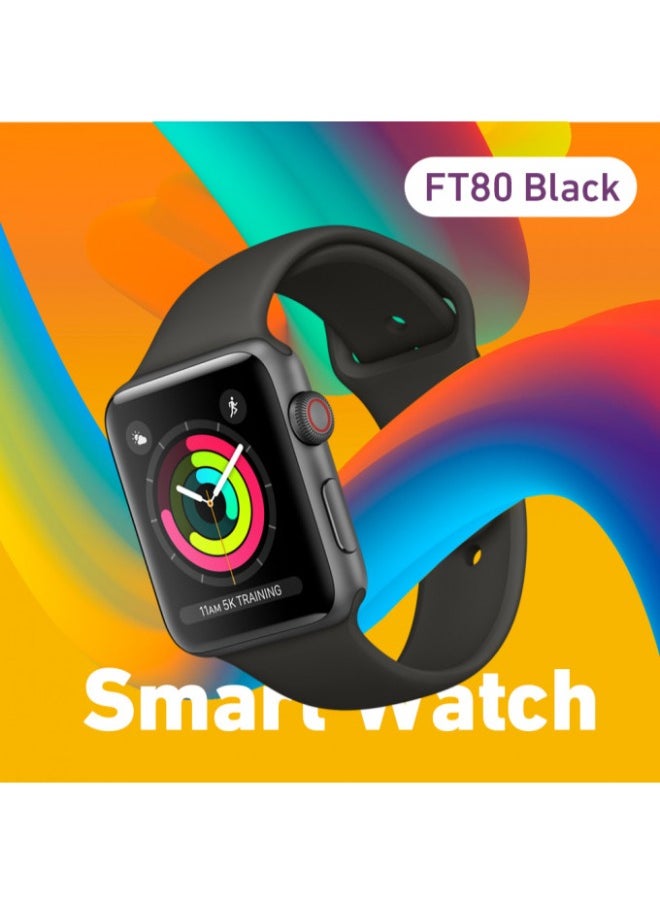 Generic - FT80 Smart Watch Full Touch Screen Size 44mm With Silicone Band - Image 1
