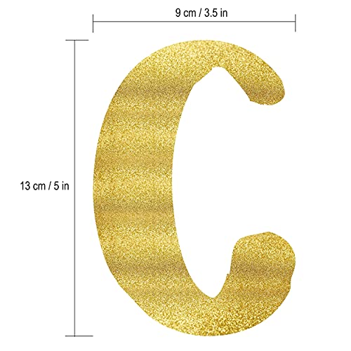 Festiko® Cheers to 25 Years Gold Glitter Banner - 25th Anniversary and Birthday Party Decorations - Image 5