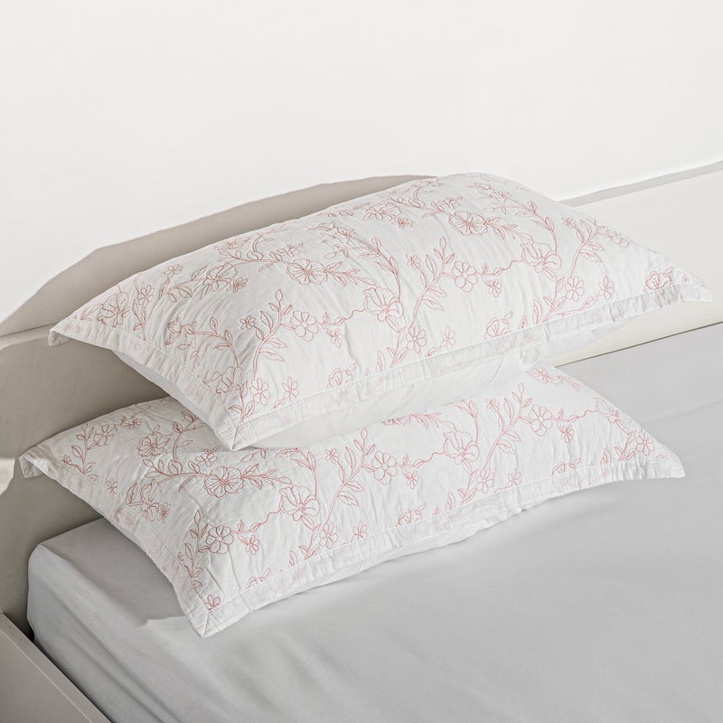 Boutique Blanche 3pcs queen cotton comfrter set 200*230cm, white - Image 4