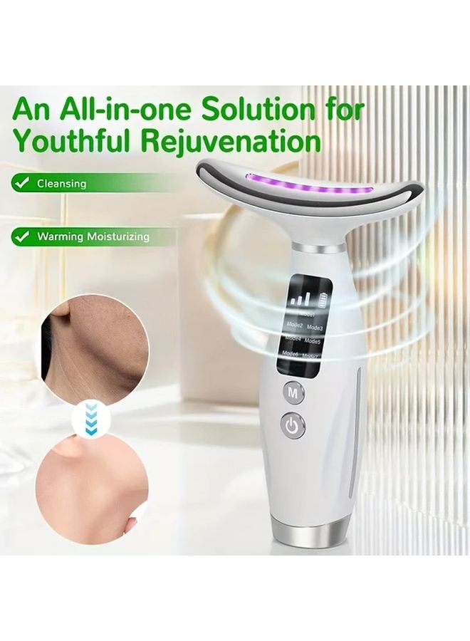 مساج الوجه بإضاءة LED 7 ألوان مع شاشة رقمية قابلة للشحن عبر USB - Image 4