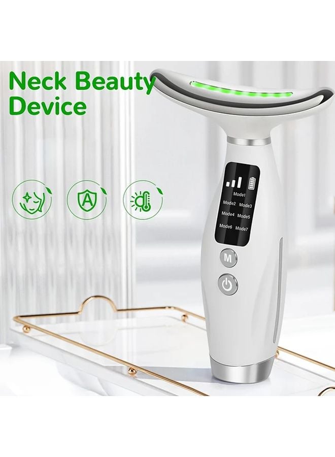 مساج الوجه بإضاءة LED 7 ألوان مع شاشة رقمية قابلة للشحن عبر USB - Image 3