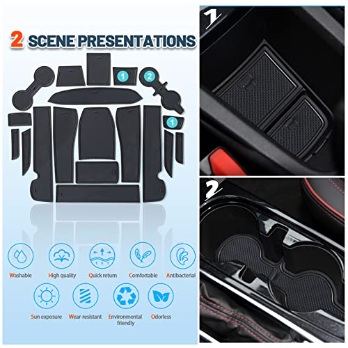 RUIYA حصائر فتحات الأبواب 2025 تريل بليزر (RS/LS/LT/Activ) ، لملحقات شيفروليه تريل بليزر 2025 حصائر بطانة وحدة التحكم المركزية متوافقة مع شيفروليه تريل بليزر 2021 2022 2023 2024 2025 (19 قطعة / مجموعات) - Image 3