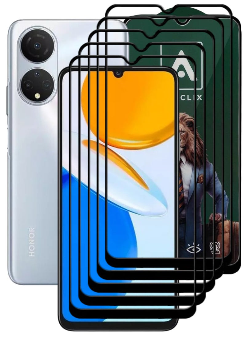 ACLIX 5 Pieces Antistatic ESD Dustproof Premium Quality High Definition Tempered Glass Screen Protector Designed For Honor X7 - Image 1