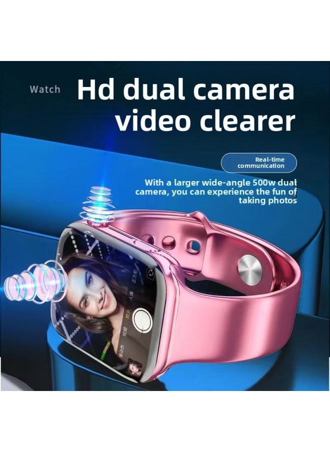 5G Full Netcom Children's Phone Watch Smart Download Video Positioning Boys And Girls Junior High School Primary School Students.-Color:5g Pink Pro [dual Camera Video Payment + Application Any Download] Nfc Access Control + 128g Memory
