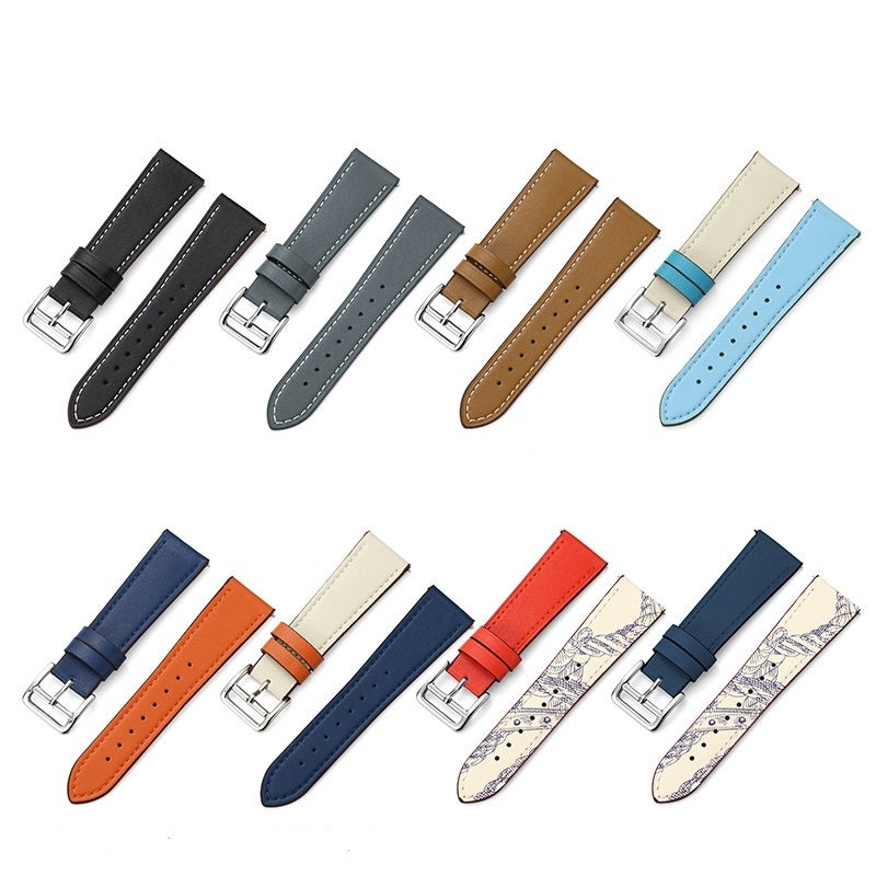 إيروريكس لساعة هواوي واتش جي تي رانر 22 مم، سوار جلدي بإبزيم دبوسي متباين (بني) - Image 2