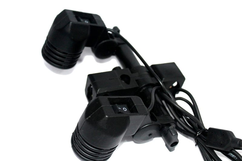 SHOPEE قابس ضوء مزدوج E27 مع قاعدة ضوء دوارة وحامل مظلة للتصوير الفوتوغرافي، الأفلام، واستوديو الفيديو - Image 2