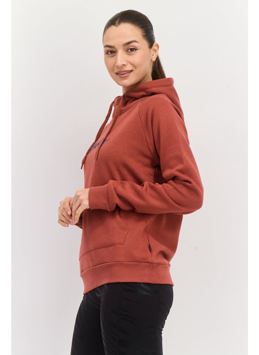 Hurley Women Sportswear Fit Long Sleeve Outdoor Sweatshirt, Maroon  - Image 1