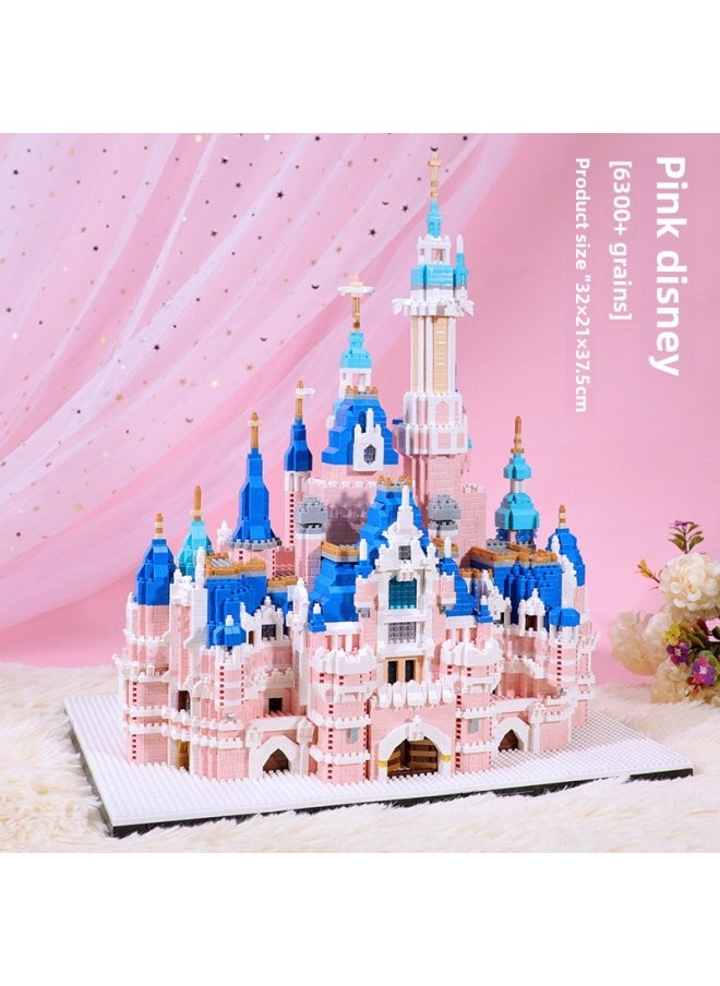 Generic - Compatible With Lego Building Blocks Tian'anmen Disco Castle Nicheng High Difficulty Micro Particle Building Model Assembled Toy-Color:Middle Great Wall + Acrylic Box + Lighting Tools Suit [color Box]] - Image 1