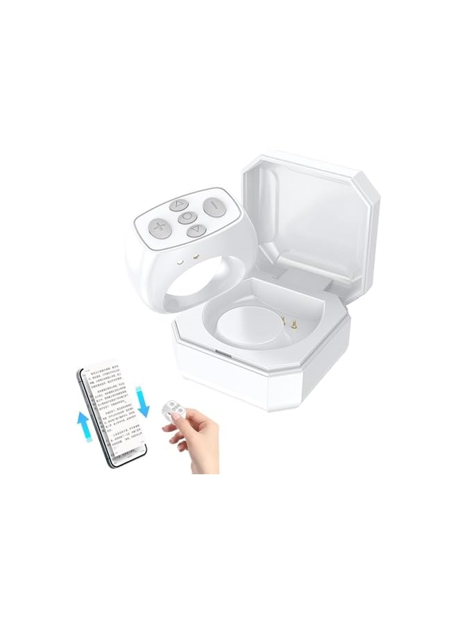 Green Tiger Tiktok Finger Scroller for Phone Remote Control Ring Finger Scroller Remote E-book Bluetooth Scrolling Ring Page Camera Remote Shutter Selfie Button, Scrolling Clicker for Video Photo Novel - Image 4