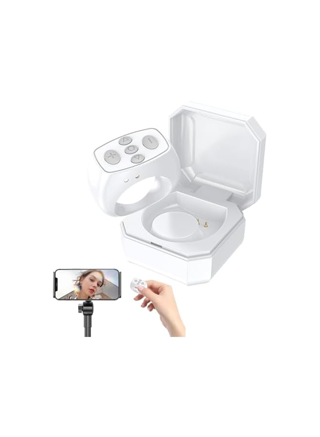 Green Tiger Tiktok Finger Scroller for Phone Remote Control Ring Finger Scroller Remote E-book Bluetooth Scrolling Ring Page Camera Remote Shutter Selfie Button, Scrolling Clicker for Video Photo Novel - Image 3