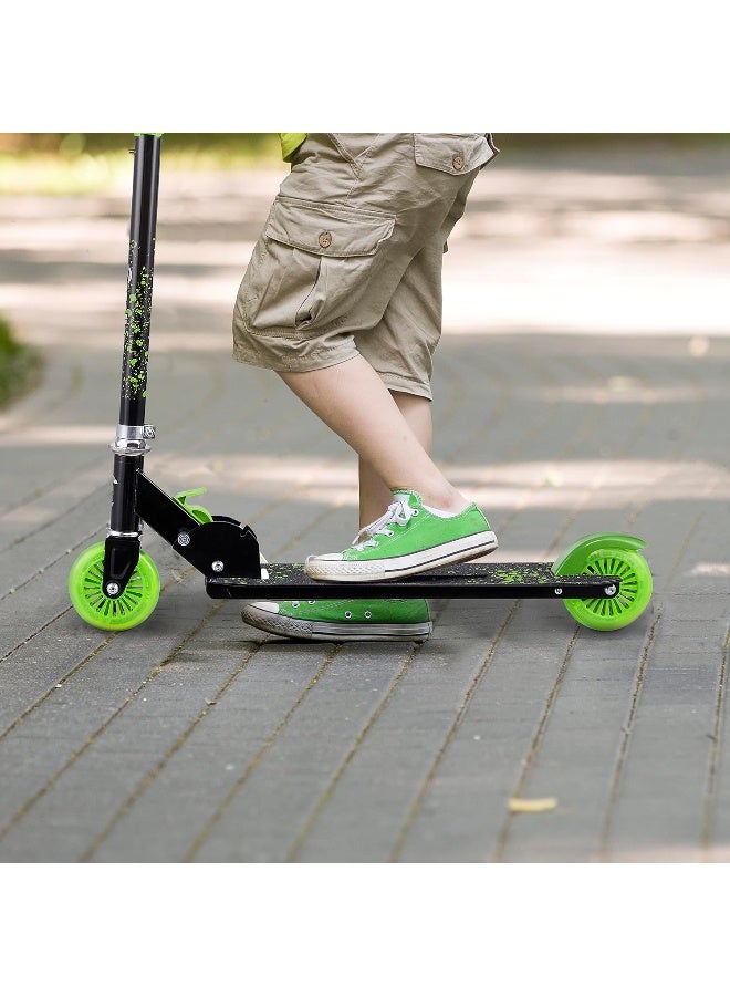 VOYAGER 2 Wheel Kick Scooter with Matching ABS Helmet, Protective Gear with Light up Wheels for Boys and Girls, Sturdy Deck and Wheels, Rear Brake, Great Gift - Image 4