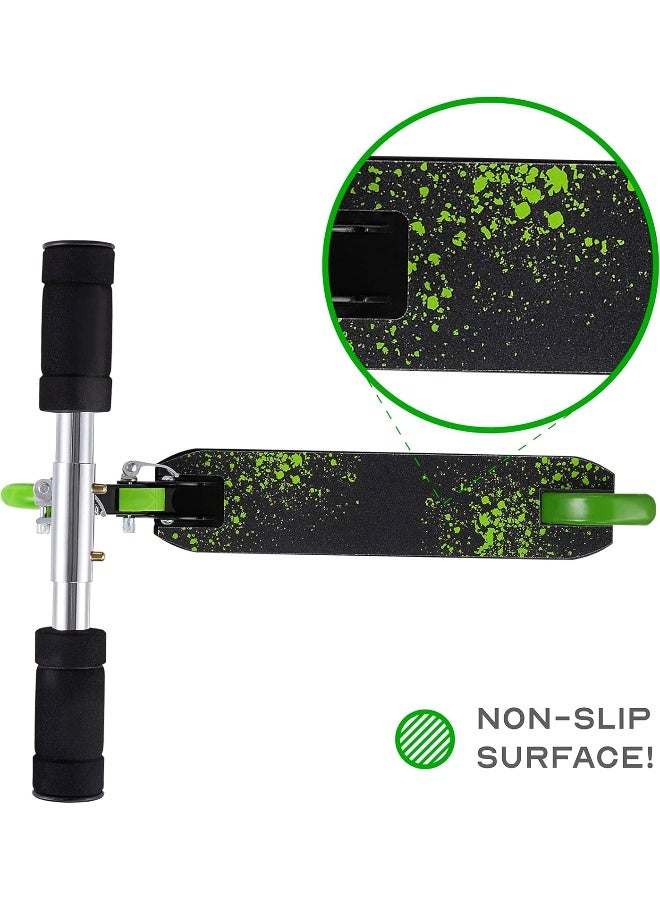 VOYAGER 2 Wheel Kick Scooter with Matching ABS Helmet, Protective Gear with Light up Wheels for Boys and Girls, Sturdy Deck and Wheels, Rear Brake, Great Gift - Image 2