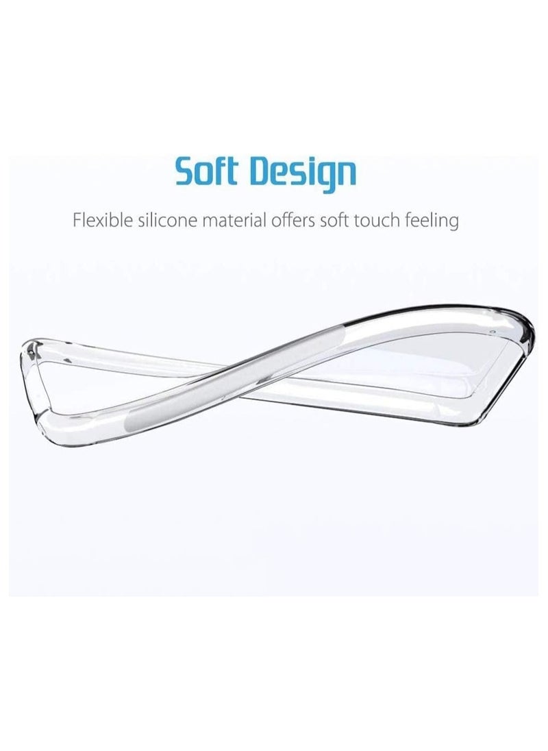 Pixel 9 Pro Clear Case Soft Flexible Slim fit Lightweight TPU Transparent Back Cover with Camera Protection Designed for Pixel 9 Pro