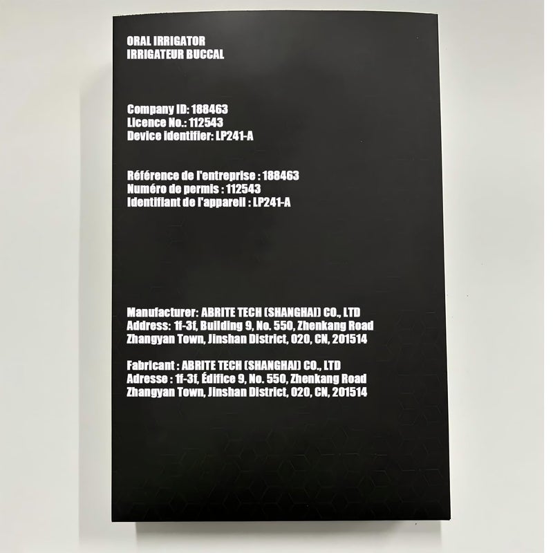 TUREWELL Water Dental Flosser for Teeth/Braces, Water Teeth Cleaner 8 Jet Tips and 10 Pressure Levels, 600ML Large Water Tank Oral Irrigator for Family(Black) - Image 3