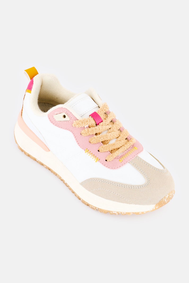 XOXO Women Lace Up Casual Shoes, Multicolor - Image 1