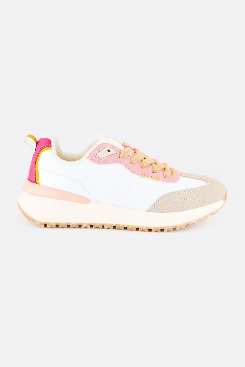 XOXO Women Lace Up Casual Shoes, Multicolor - Image 4