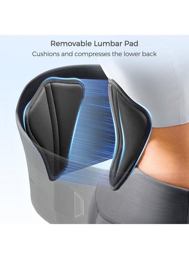 FREETOO FREETOO Back Brace for Lower Back Pain Relief with Pulley System,Lumbar Support Belt for Men & Women with Lumbar Pad, Ergonomic Design and Soft Breathable 3D Knit Material,for Herniated Disc,Sciatica  - Image 4