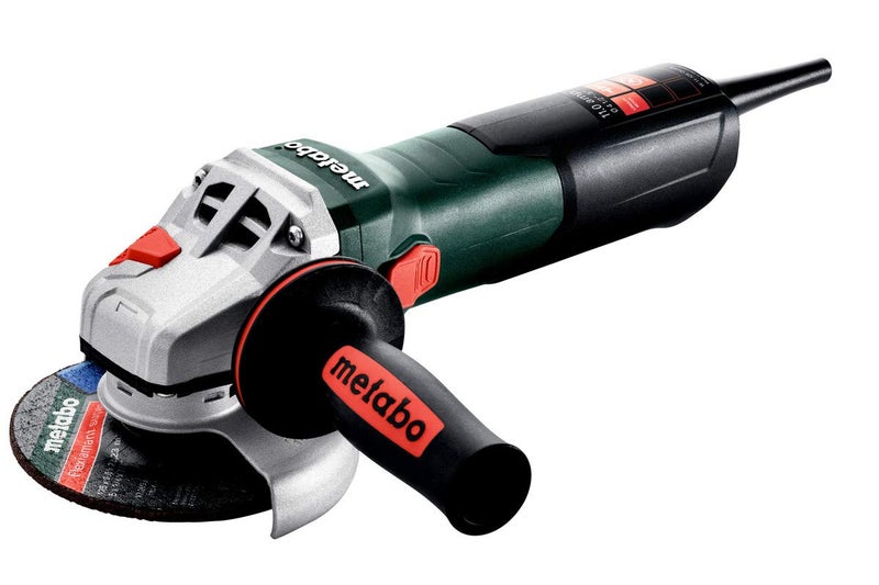 Metabo 4-1/2-5-Inch Angle Grinder, 11 Amp, 11,000 RPM, Lock-on Slide Switch, Made in Germany, W 11-125 Quick, 603623420, Green - Image 1