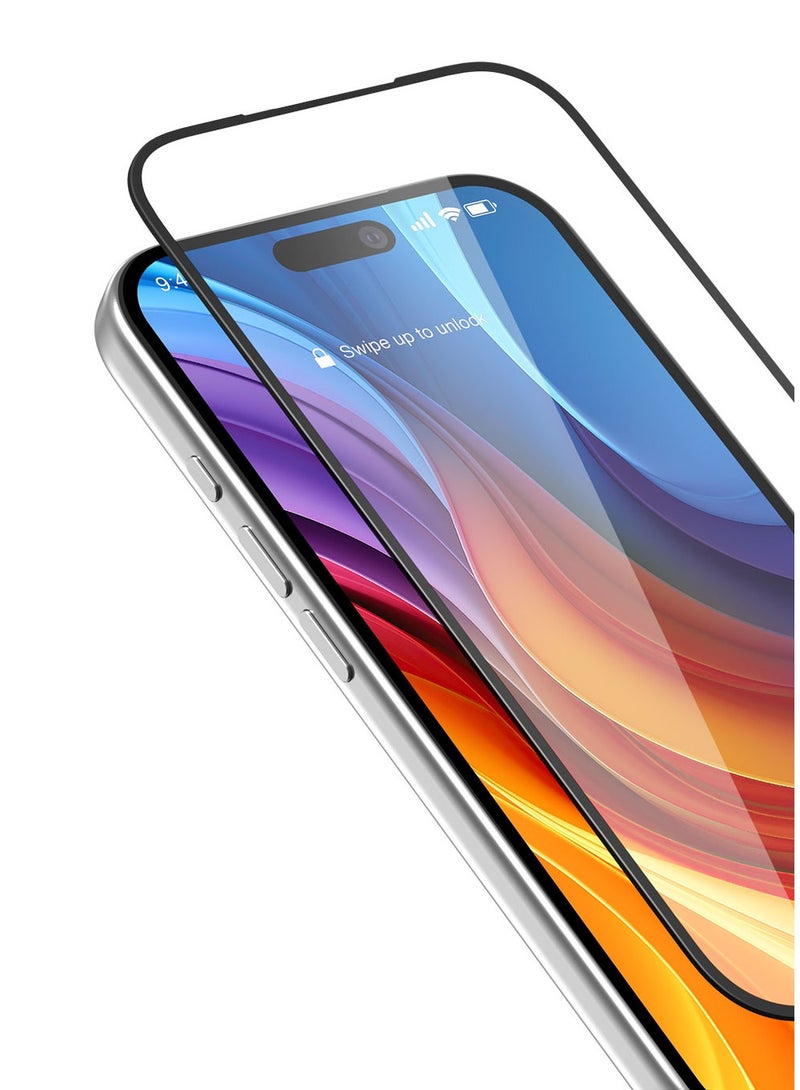 Remson Elite Guard Pro Tempered Glass Screen Protector HD Clear 9H Hardness Full Coverage with Installation Tool Kit compatible for iPhone 17 Pro 6.3-inch 2025 - Image 1