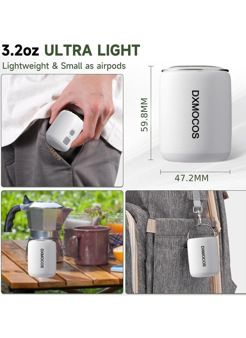 Dxmocos Mini Air Pump Ultralight Rechargeable 1600mAh Electric Air Pump 4kPa Portable Air Pump with Multifunctional Camping Light and Magnetic, Air Mattress Pump for Air Bed, Pool Floats, Vacuum Storage Bag  - Image 2