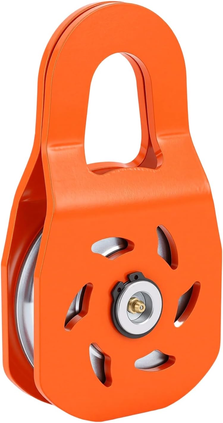 Winch Snatch Block, 22000lbs Breaking Strength 10 Ton Pulley Block, Towing Pulley with Rotating Side Plate for ATV UTV Truck Synthetic Rope Steel Cable - Image 3