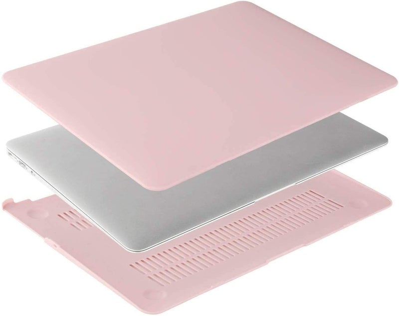 MOCA Hard Shell Case for MacBook Air 13 inch M1 A2337 A2179 A1932 [2022, 2021-2018 Release] with Retina Display Touch id Slim Lightweight Matte Scratch Resistant (Baby Pink) - Image 3