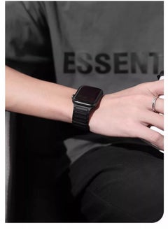 KENSUO Magnetic Bands Bracelet for Apple Watch Ultra/2 Band 49mm 45mm 44mm 46mm 42mm iWatch band 40mm 41mm 38mm Women/Men,Silicone Strap Sport Loop Wristbands for Apple Watch Series 10/9/8/7/6/5/4/3/2/SE, Black  - Image 3