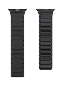KENSUO Magnetic Bands Bracelet for Apple Watch Ultra/2 Band 49mm 45mm 44mm 46mm 42mm iWatch band 40mm 41mm 38mm Women/Men,Silicone Strap Sport Loop Wristbands for Apple Watch Series 10/9/8/7/6/5/4/3/2/SE, Black  - Image 4