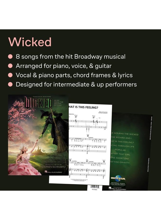 Hal Leonard Wicked: Music from the Motion Picture Arranged for Piano and Voice with Guitar Chord Frames - Image 2
