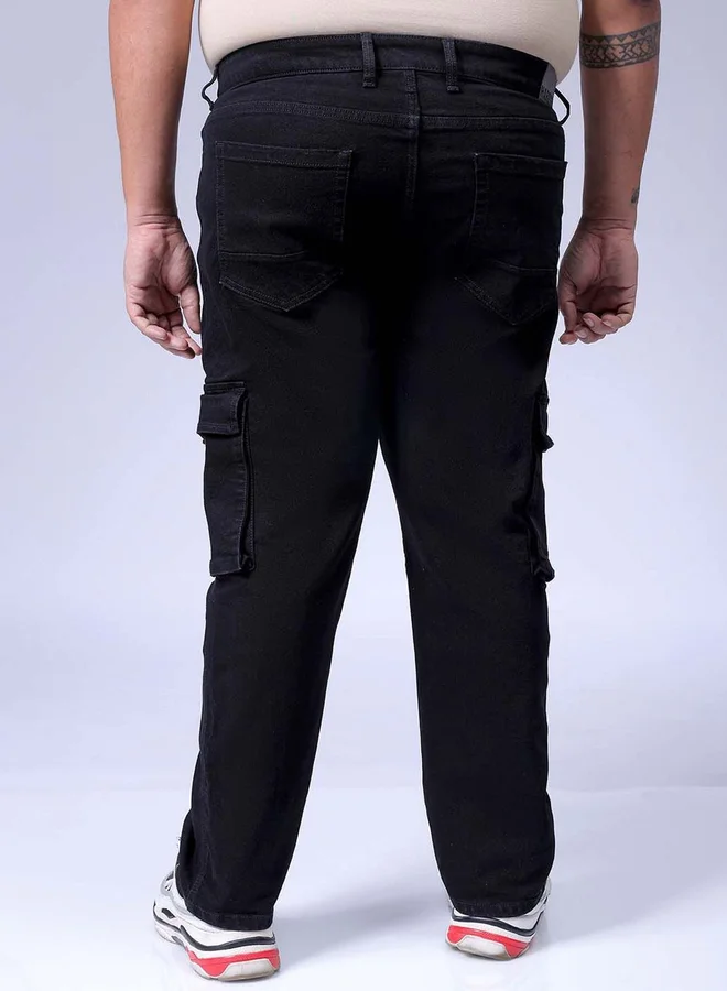 Take Two  Plus Size Men Regular Fit Cargo Jeans By HardSoda for Men | Best Price UAE
