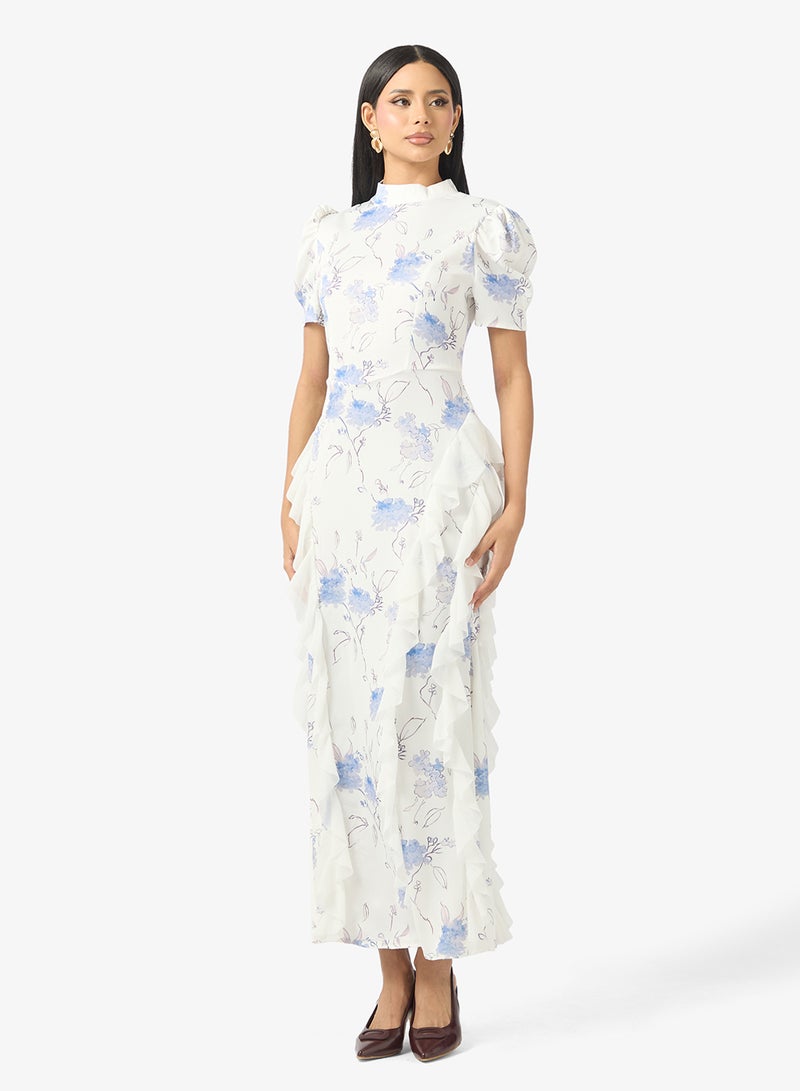 ايلا فستان بطبعة زهور - Image 1