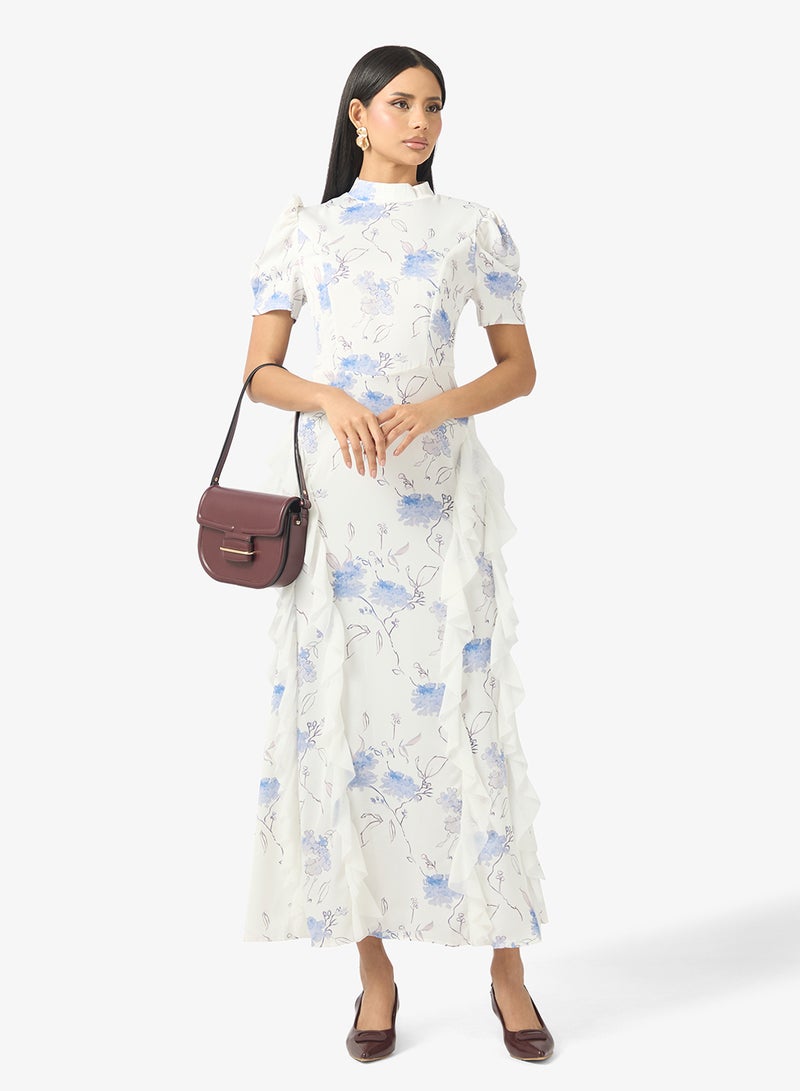 ايلا فستان بطبعة زهور - Image 4