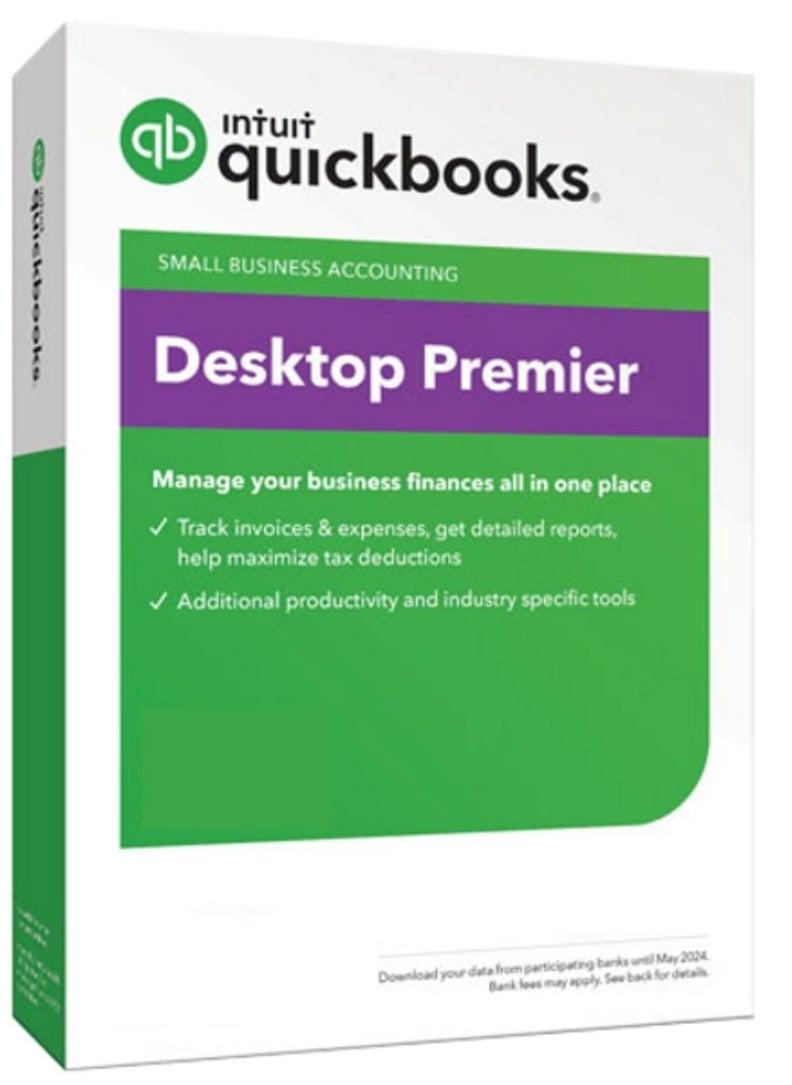 Intuit - QUICKBOOKS PREMIER 2024 EDITION -  3 USERS, DESKTOP LICENSE, DIGITAL KEY - Image 1