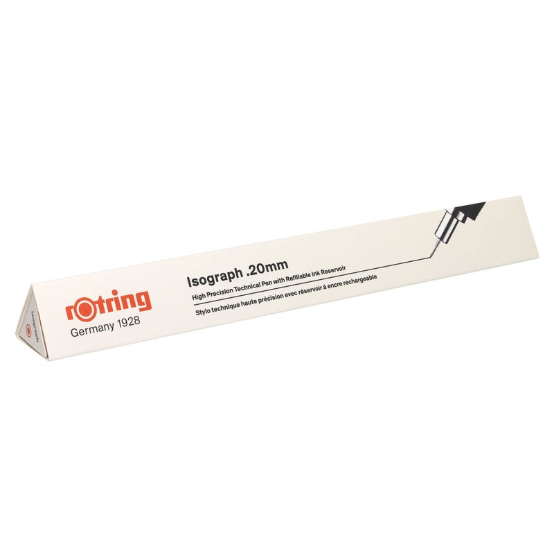 Rotring Isograph Technical Drawing Pen-0.2 Mm|Black - Image 4