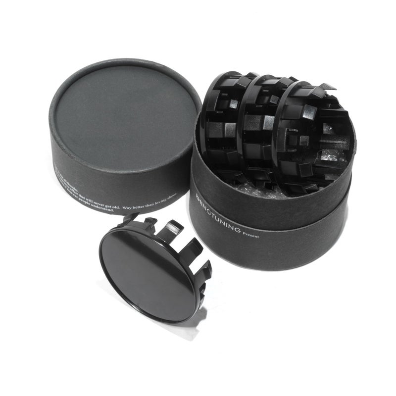 Rhinotuning RTRHINOTUNING 70mm/65mm Black ABS Wheel Center Hub Caps for Armada 18'' Wheel (2004-2005) Replacement