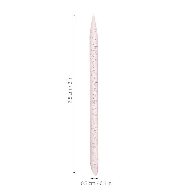 Zerodeko 100pcs Dual Ended Crystal Nail Cuticle Pushers 7.5cm Manicure Tools for Nail Cleaning and Dead Skin Removal, Disposable Cuticle Sticks for Fingernails and Toenails Care - Image 2