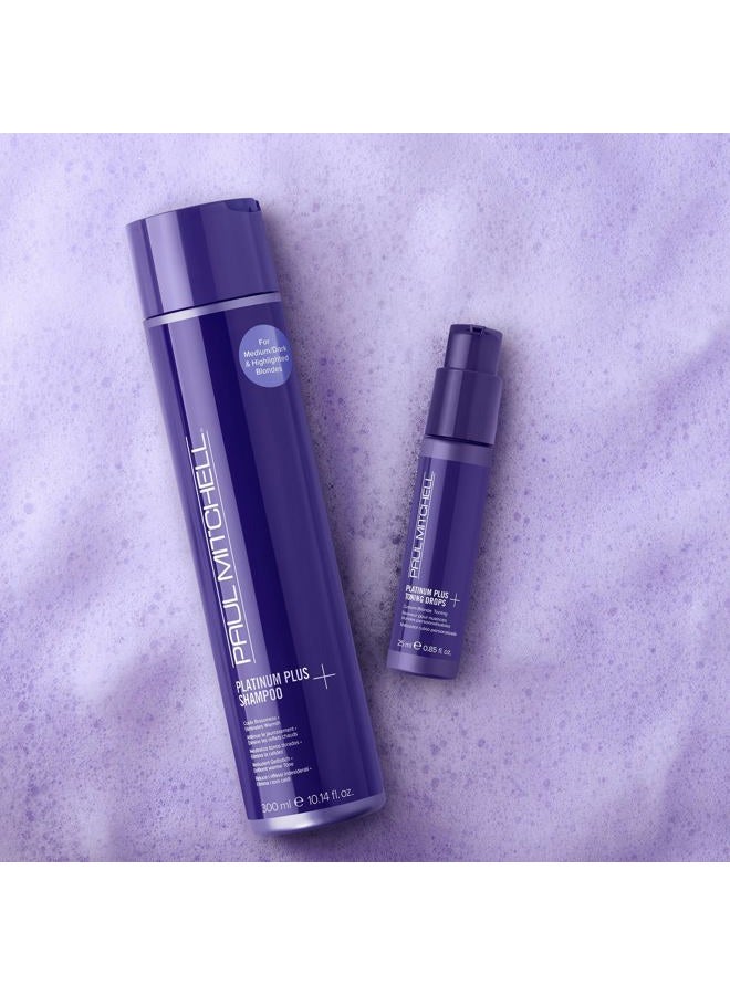 Paul Mitchell Platinum Plus Purple Toning Drops, Custom Blonde Toning, For Medium to Dark Blonde and Highlighted Hair, 0.85 fl. oz. - Image 5