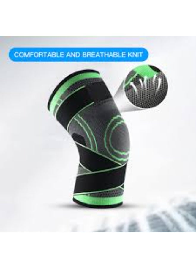 Leg Compression Sleeve Knee Support – Compression Brace for Arthritis, Joint Pain Relief, Powerlifting, Tennis, Workout & Daily Use – Adjustable Knee Bandage for Men & Women - Image 2