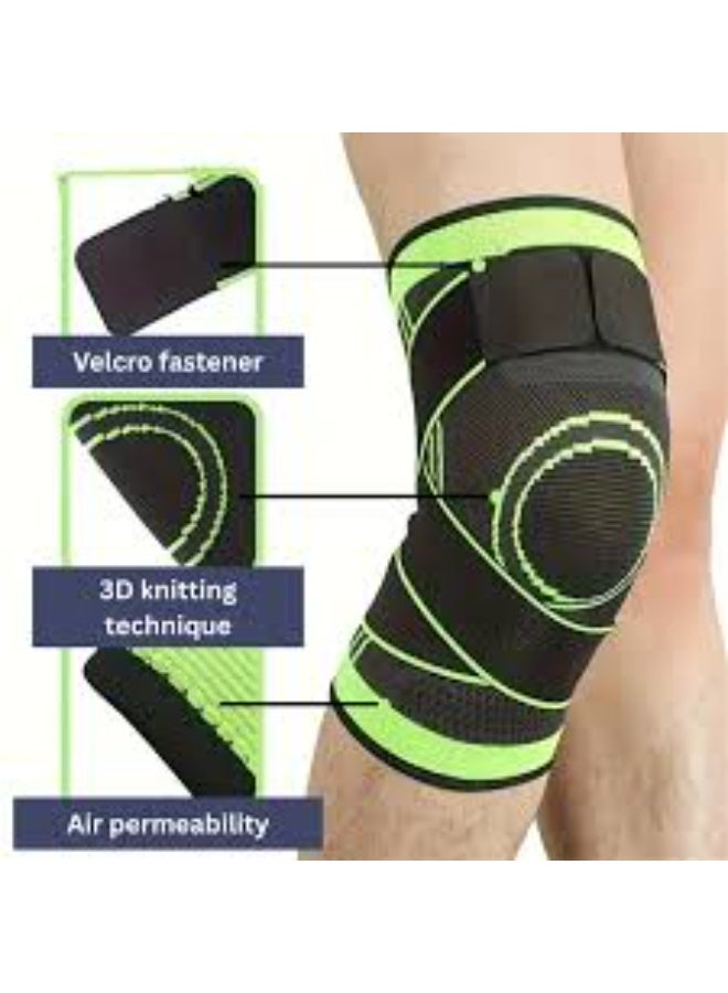 Leg Compression Sleeve Knee Support – Compression Brace for Arthritis, Joint Pain Relief, Powerlifting, Tennis, Workout & Daily Use – Adjustable Knee Bandage for Men & Women - Image 4