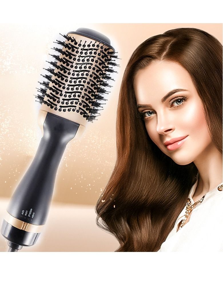 ELTRAZONE Hot Air Brush, 4 in 1 Hair Dryer Brush & Volumizer, One Step Blow Dryer Suitable for Straight and Curly Hair, Ceramic Coating Achieve Salon Styling at Home 1000W - Image 1