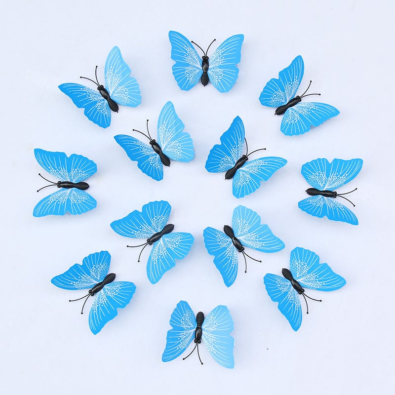 Solid Color Butterfly 6-12Cm3D Stereo Simulation Butterfly Wall Stickers Creative Decoration Butterfly Accessories Butterfly Crafts - Image 4