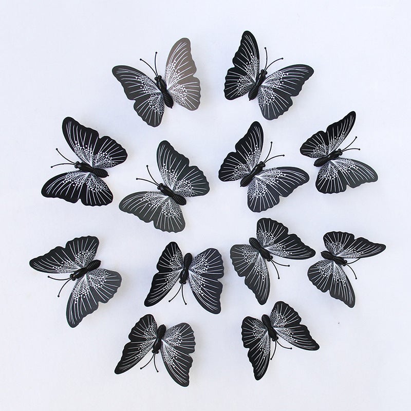 Solid Color Butterfly 6-12Cm3D Stereo Simulation Butterfly Wall Stickers Creative Decoration Butterfly Accessories Butterfly Crafts - Image 5