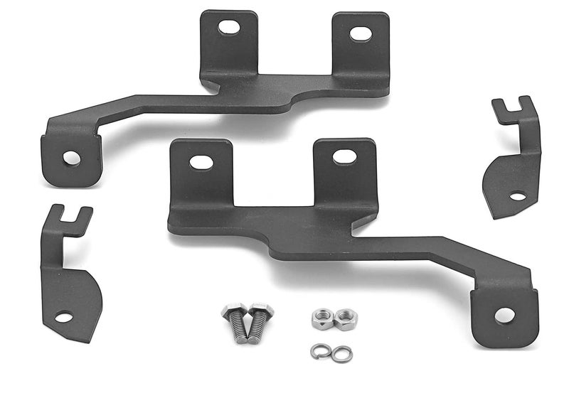 Dasen Upper Hood Left and Right Side Pillar Work Light Pod Mount Brackets Kit Compatible with Ford F150 20042014 Fit SVT Raptor 20102014
